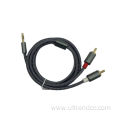 RCA Audio line Metallic Casing Aux Cable